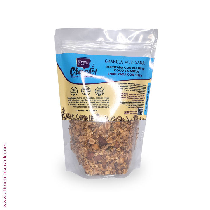 GRANOLA STEVIA CRACK ARTESANAL