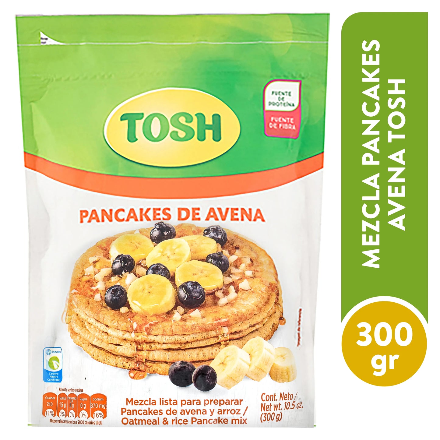 PANCAKES DE AVENA 300GR TOSH